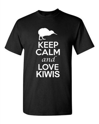 City Shirts Keep Calm And Love Kiwis Bird Animal Lovers Dt Erwachsene T-Shirts T-Shirt