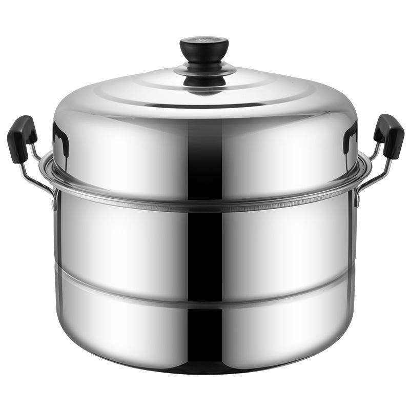 

Stainless Steel Two-Layer Steamer Pot for Gas & Induction Cooktops 28 cm