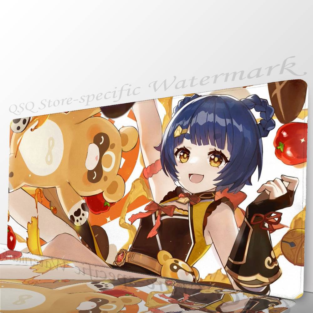 Mao Xiangling Anime Genshin I-Impact Game Mousepad Non-slip Suitable For Office Computers Laptops E-sports Game Desk Mats XXL K