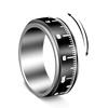 Men's Rotatable Titanium Steel Scale Pattern Ring