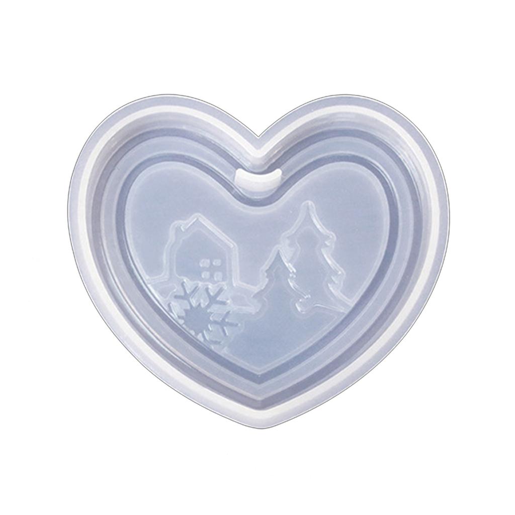 Listing Pendant Mold Silicone Epoxy Molds Christmas Ornament Casting Molds DIY Crafts Making Tools Home Decorations
