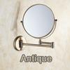 BAKALA 8" Wall Mounted Round Magnifying Bathroom Mirror Brass Makeup Cosmetic Mirror Lady's Private Mirrors