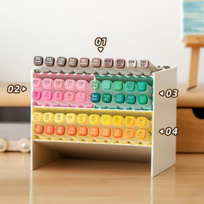 Desktop Storage Box, Marker, Stationery, Layered Diagonal Plug-in Finishing Rack, Student Stationery, Large-capacity