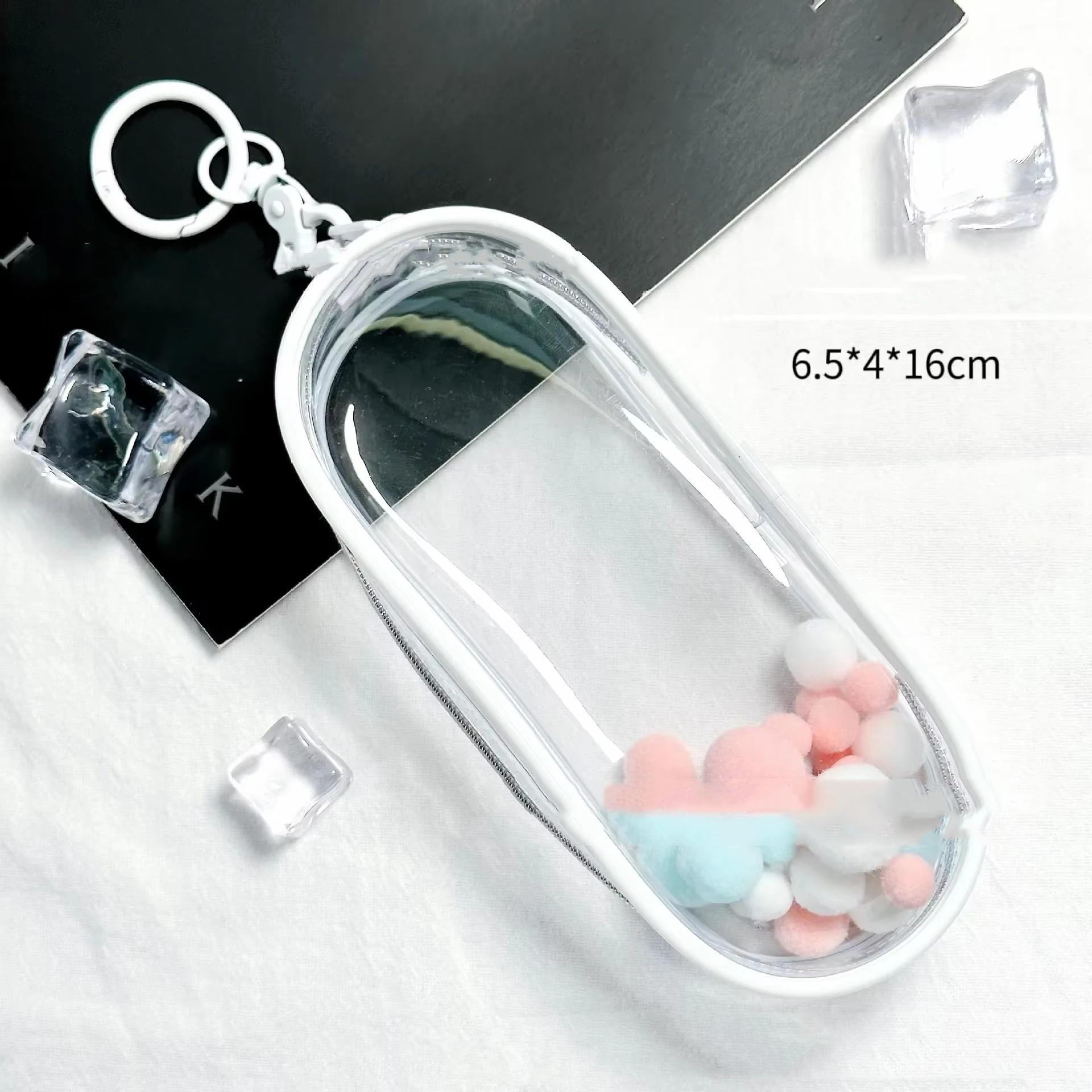 

Прозрачная сумка из ПВХ на молнии для переноски куклы OB11, переносная сумка для путешествий на открытом воздухе с крючками