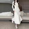 Fluffy French Chic Women's Skirt & Shawl Set – Autumn/Winter High-End Look