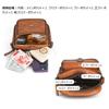 Whatna Antique-Style Tanned Natural Cowhide Leather Crossbody Bag for Men, One-Shoulder Chest Bag with Thick Leather Shoulder Strap for Commuting,