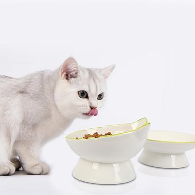 Υψωμένο Μπολ Γάτας Υψωμένο Μπολ Φαγητού Γάτας Σταθερό Προστατεύει τη Σπονδυλική Στήλη του Κατοικίδιου Ανθεκτικό Πιάτο Ταΐσματος Κατοικίδιου Μπολ Νερού Γάτας για Γάτες Σκύλους