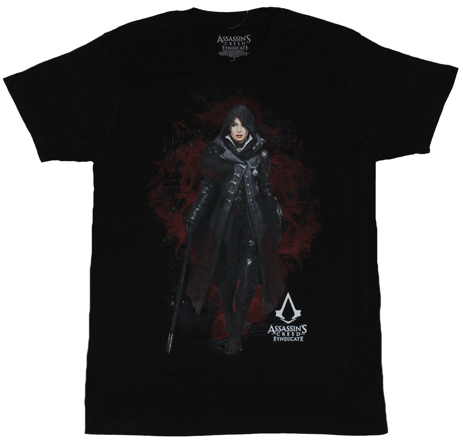 Assassin Creed Syndicate Mens T-shirt Evie Frye Approaching om the Shadows XXXXL