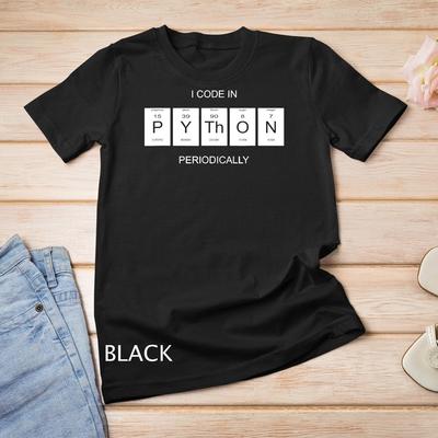 Python-Entwickler Periodensystem Geschenk Unisex T-Shirt
