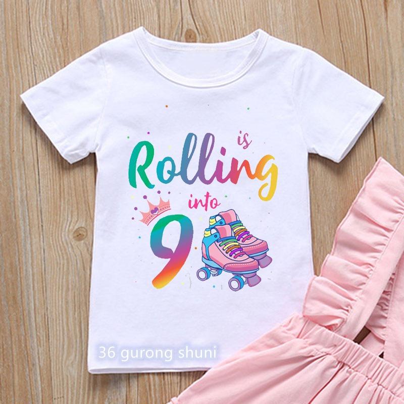 Neue Roblox Kinder T-Shirts Cartoon Geburtstag Zahl Grafik T-Shirts Jungen Mädchen Freizeit Kurzarm Oberteile Sommer Kinderkleidung
