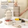 304 Stainless Steel Lunch Box Microwave Safe Student Bento Box with Compartment Leakproof Eco-Friendly Portable Food Container