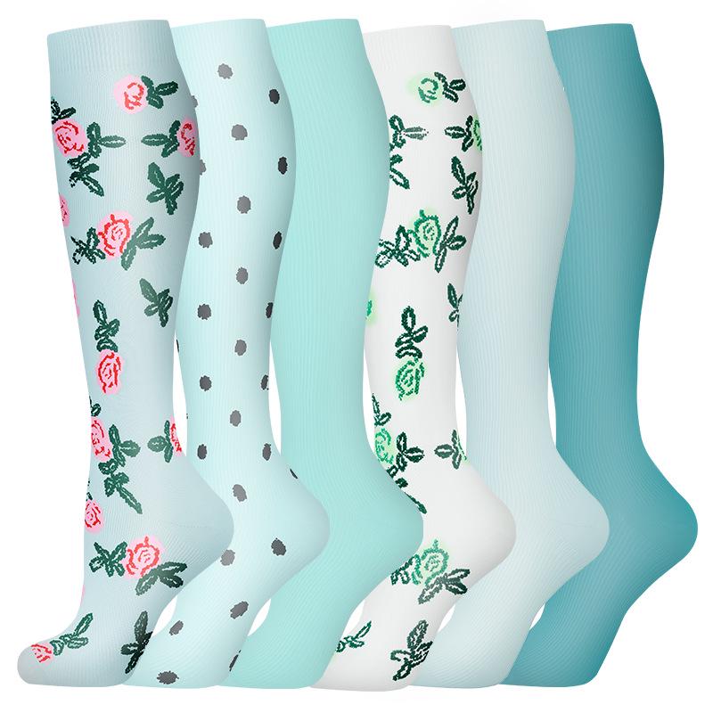 Cross-border Over-the-Knee Compression Yoga & Sport Socks Set