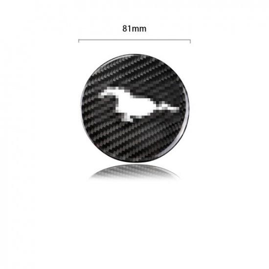 Best Steering Wheel Decor Cover Trim Sticker For Ford Mustang 15-20 Carbon Fiber