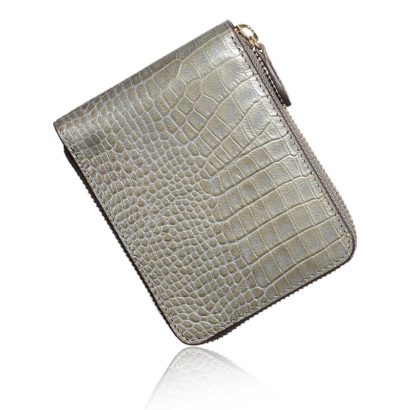 

[VOICE] Italy Made by TUSCANIA cowhide Montalcino wallet men s bi-fold leading brands too are using crocodile embossed BOX type coin purse present