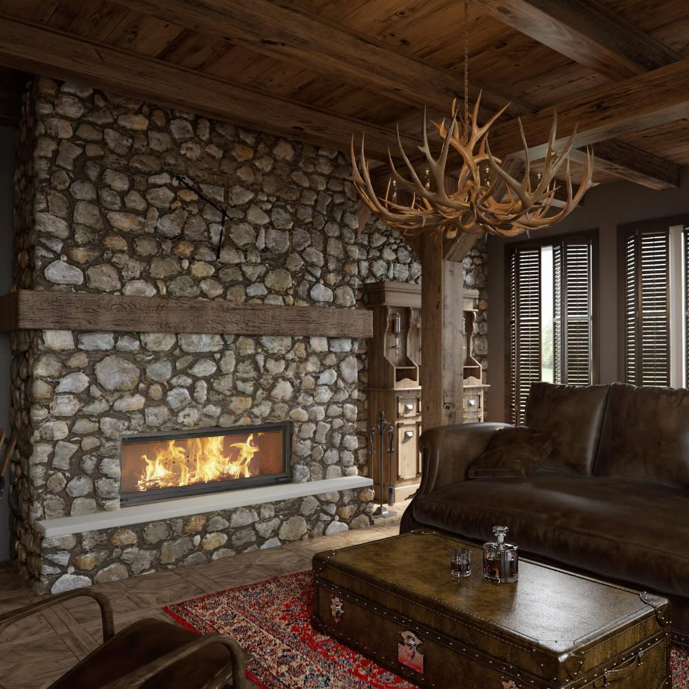 Stahlkamin KRATKI MB 20 kW Ø 200 Lift-up