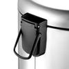Amazon Basics Round Pedal Stainless Steel Trash Can, 30L, Satin