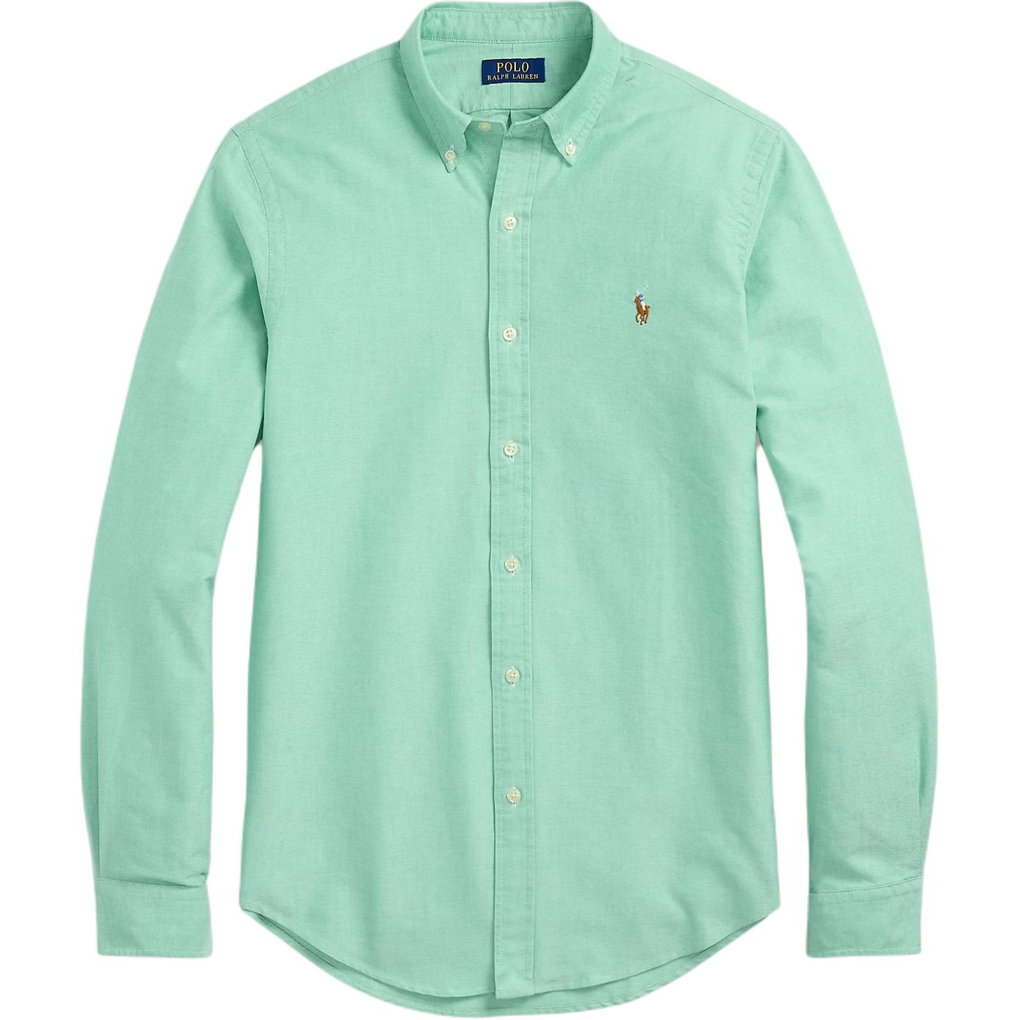 

Сорочка чоловіча Polo Ralph Lauren з вишивкою логотипу, з довгим рукавом, вільного крою, на ґудзиках, Смарагдова 710792161017 XS