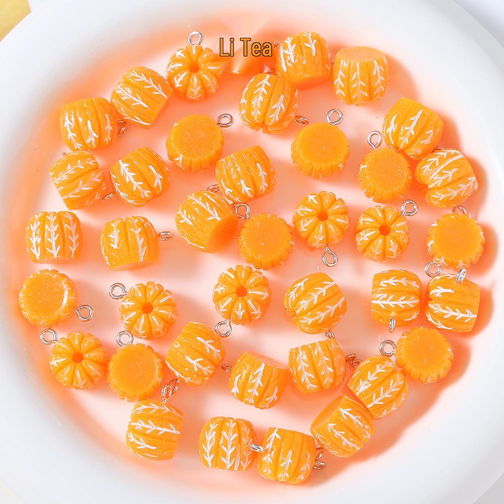 Resin Fruit Miniature DIY Accessories: Earrings, Keychains, Phone Cases, and Bag Pendants