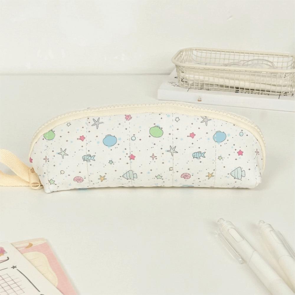 Y2k Polka Dot Pencil Case Desktop Storage Stationery Storage Bag Simple Pencil Pouch Student