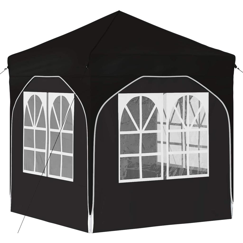 Pop Up Party Tent 192 X 192 X 245 Cm Black