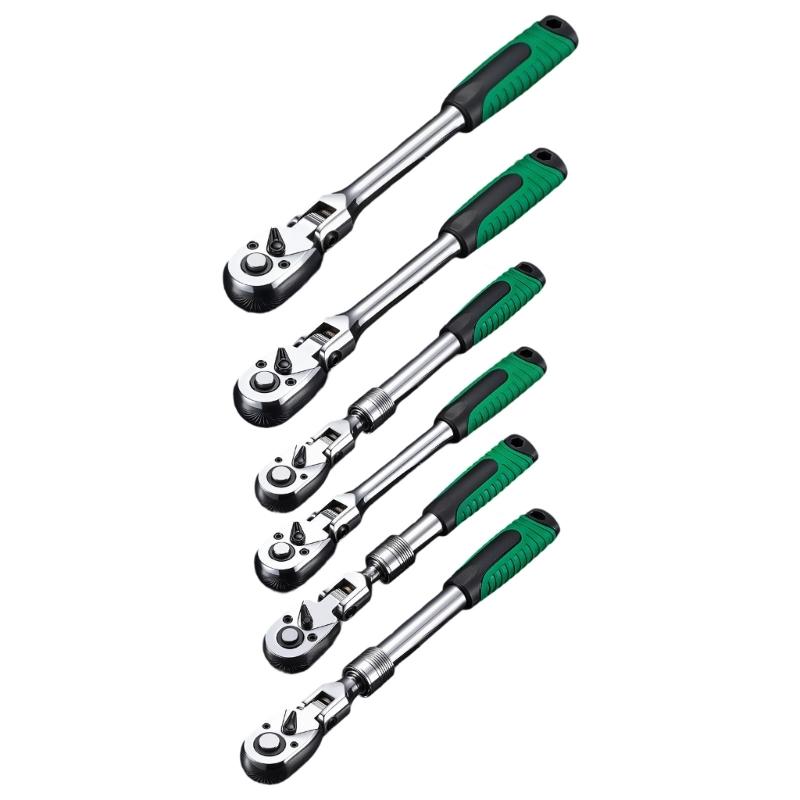 Portable Ratchet Wrench 3/8 1/4 1/2 Drive Socket Screwdriver Bit Driver Quick Releases Ratchet Wrench Repair Tool