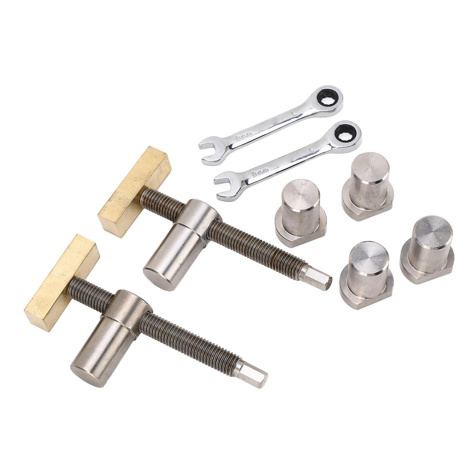 

Woodworking Desktop Clip Set Adjustable Stainless Steel Brass Workbench Fast Fixed Clamp Fixture Tool Black 20mm Steel Color