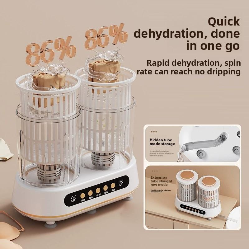 Mini lavadora portátil automática para ropa interior y calcetines de limpieza rápida