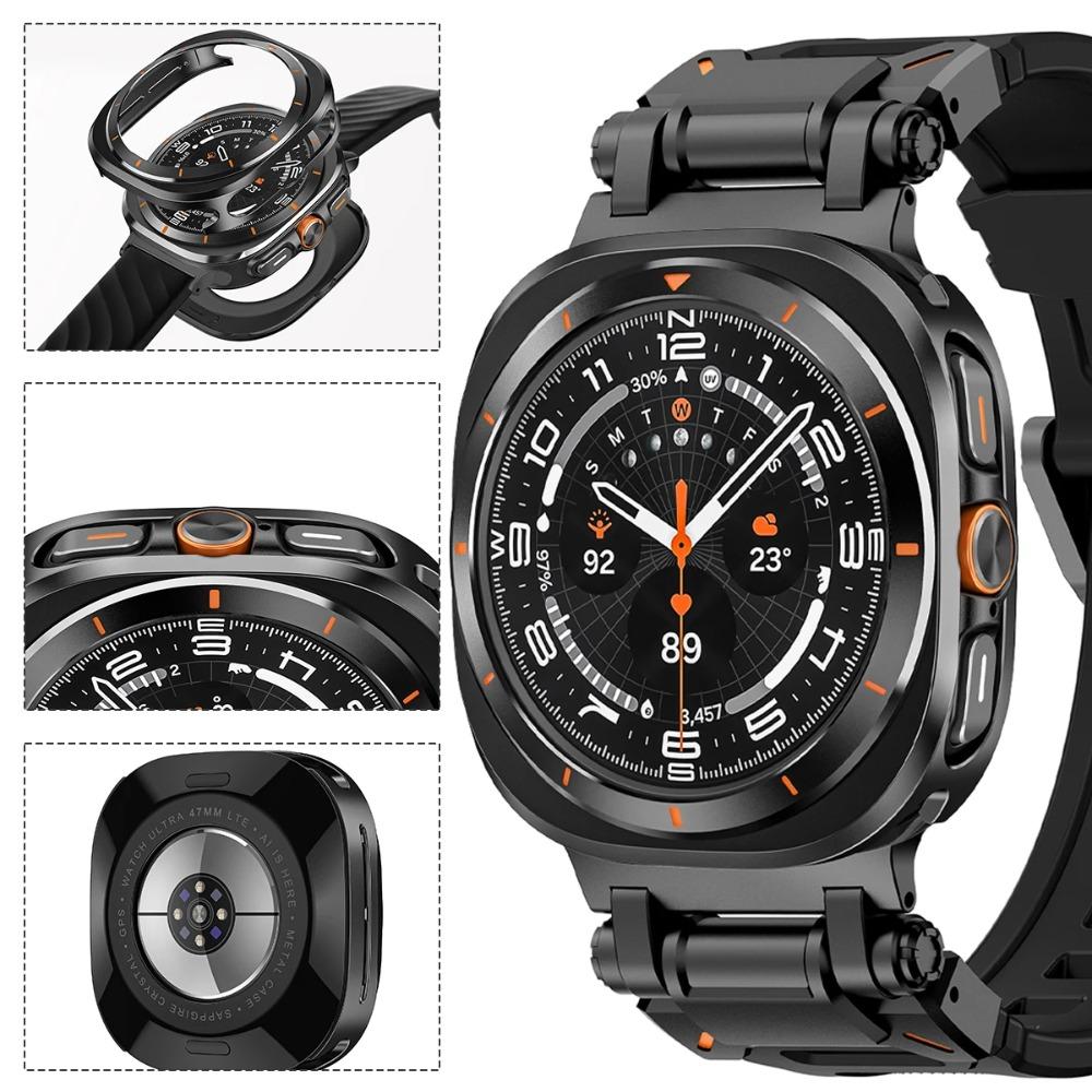 Metal Aluminium Alloy Case For Samsung Galaxy Watch Ultra 2025/2024 47mm Protective Hard Cover for Galaxy Watch 8 44mm 40mm No Glass