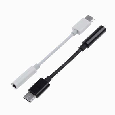 Cabo de extensão de áudio auxiliar tipo C para conector de 3,5 mm USB C para conector de fone de ouvido de 3,5 mm Cabo adaptador