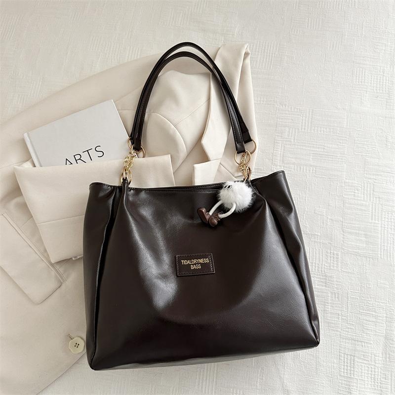 Vintage Große Kapazität Tote Tasche Mode Schulter Tasche Pendler Unterarm Tasche Tasche Frauen