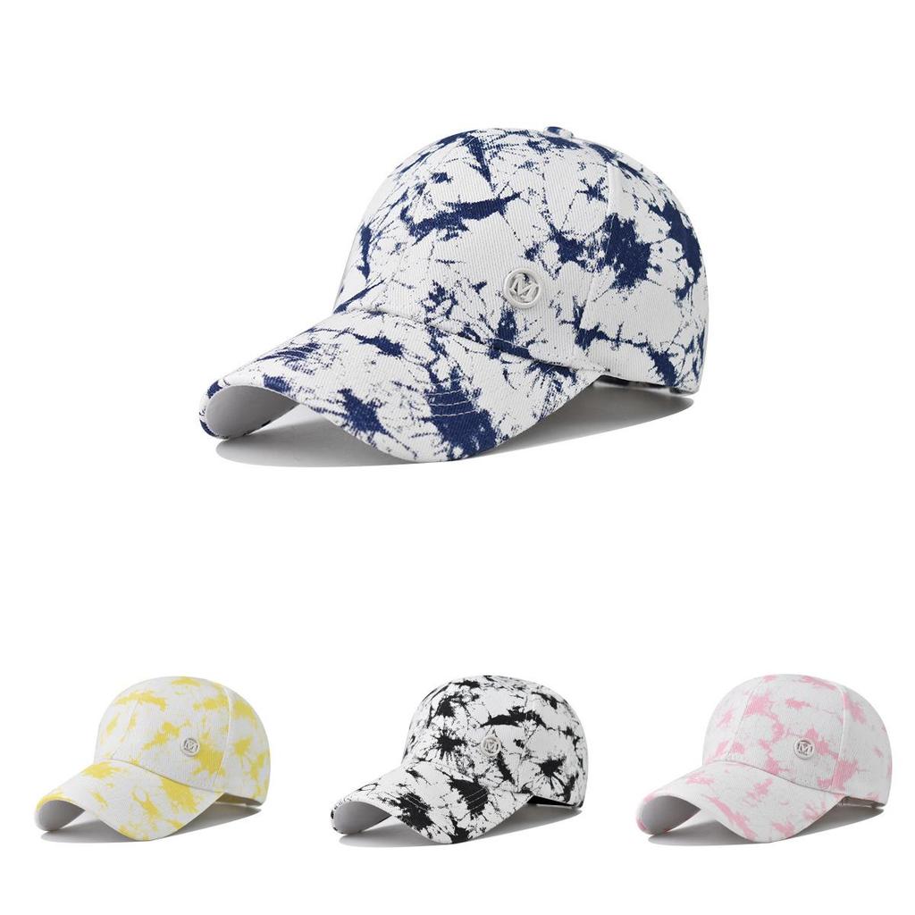 Graffiti Cotton Baseball Cap Embroidery Duck Tongue Hat Outdoor Sun Hat Wholesale