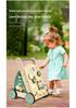 Multifunctional Baby Walker with Wooden Xylophone, Beads, and Gears - Educational Role-Playing Toy for Toddlers