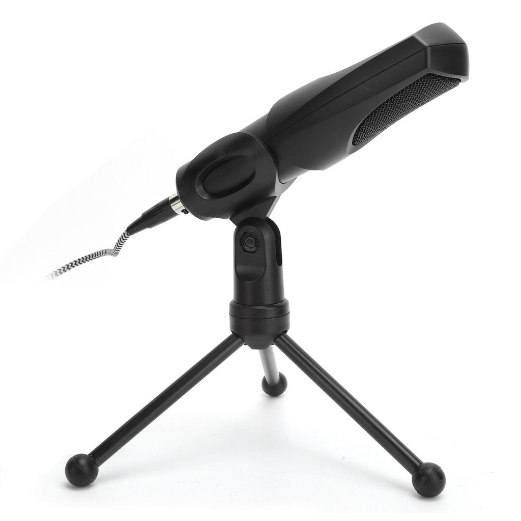 USB Condenser Microphone with Folding Tripod Stand for Laptop Voice Chat Live Broadcast