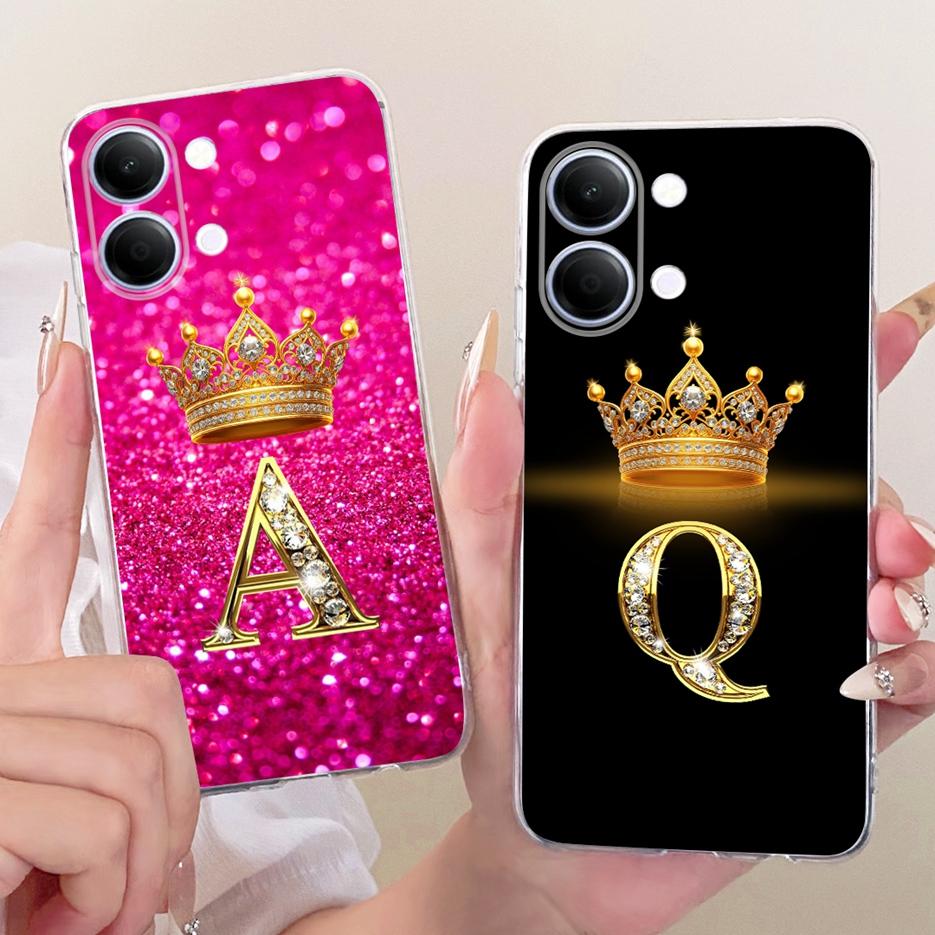 For Vivo Y05 4G Case 2026 New Luxury Letters Cover Soft Silicone Phone Case For Vivo Y11d Y 05 VivoY05 VivoY11d 4G Fundas Bumper