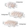 Egg Holder Plastic Egg Storage Box Egg Organizer for Fridge Portable Egg Tray with Lid for Refrigerator Camping Hiking Outdoor