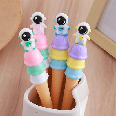 Schulsaison 10 Stück 0,5 mm Astronauten-Gelstift Eiscreme-Styling-Stift Kreative Schreibwaren Studenten-Wasserstift Klein Frisch Preis Geschenk