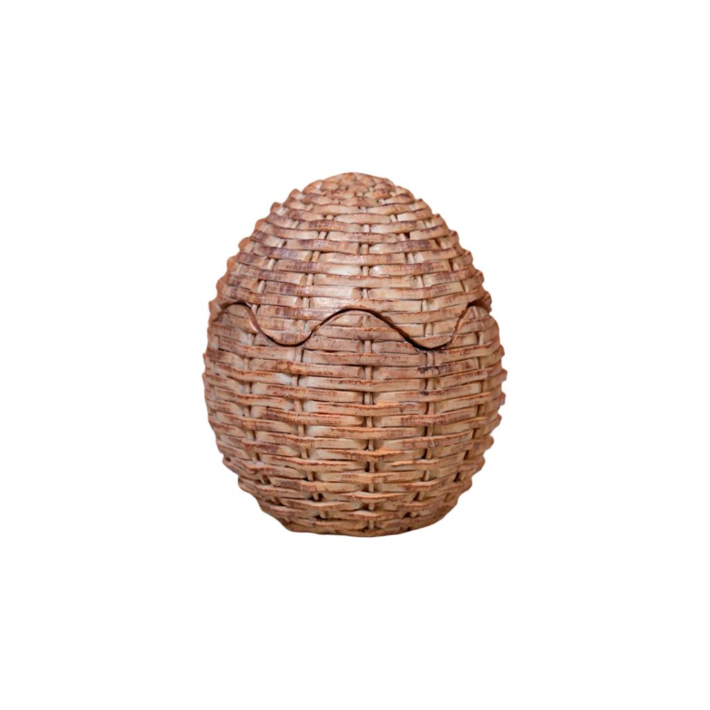 Resin Patterned Woven Egg Candlestick Scented Candle Home Decoration