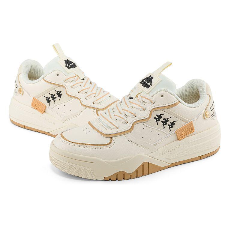 Kappa Low-Top Skate Shoes Unisex Shoes White Brown K0CY5CC90-0111