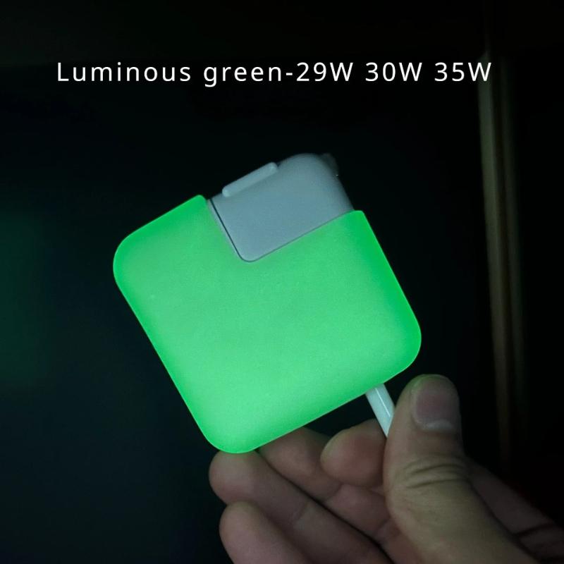Colorful Silicone Power Adapter Case Portable Anti-drop Shockproof Protective Cover 29W30W35W Dustproof Charger Case for MacBook