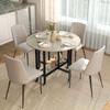 Folding Table Table With Folding Function And Open Shelf Mobile Kitchen Table For Dining Room Small Rooms Natural