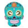 12 masques plats en carton à colorier - Calavera mexicaine