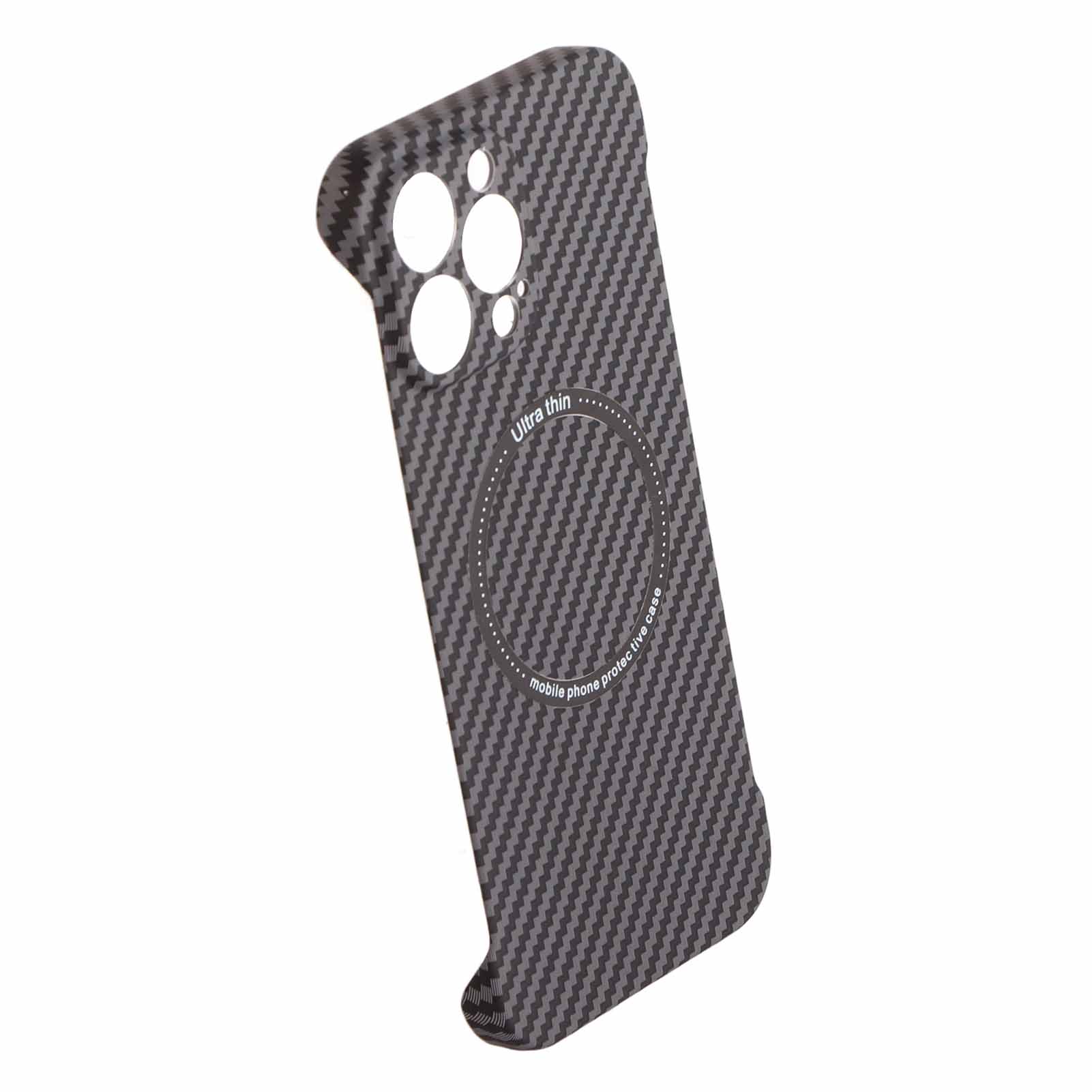 Frameless Phone Case Magnetic Wireless Charging Ultra Light Portable Borderless Phone Protective Case Type 1