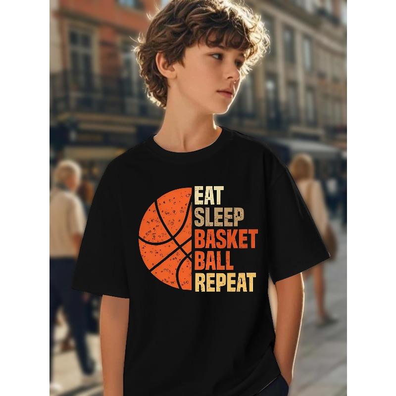 T-shirt Estiva da Ragazzo con Fantasia, Comoda, Stile alla Moda