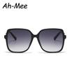Latest Stylish Square Trend Sunglasses Female Big Frames Colorful Sun Eyeglasses Women Gradient Oculos Shades Ladies Eyewear