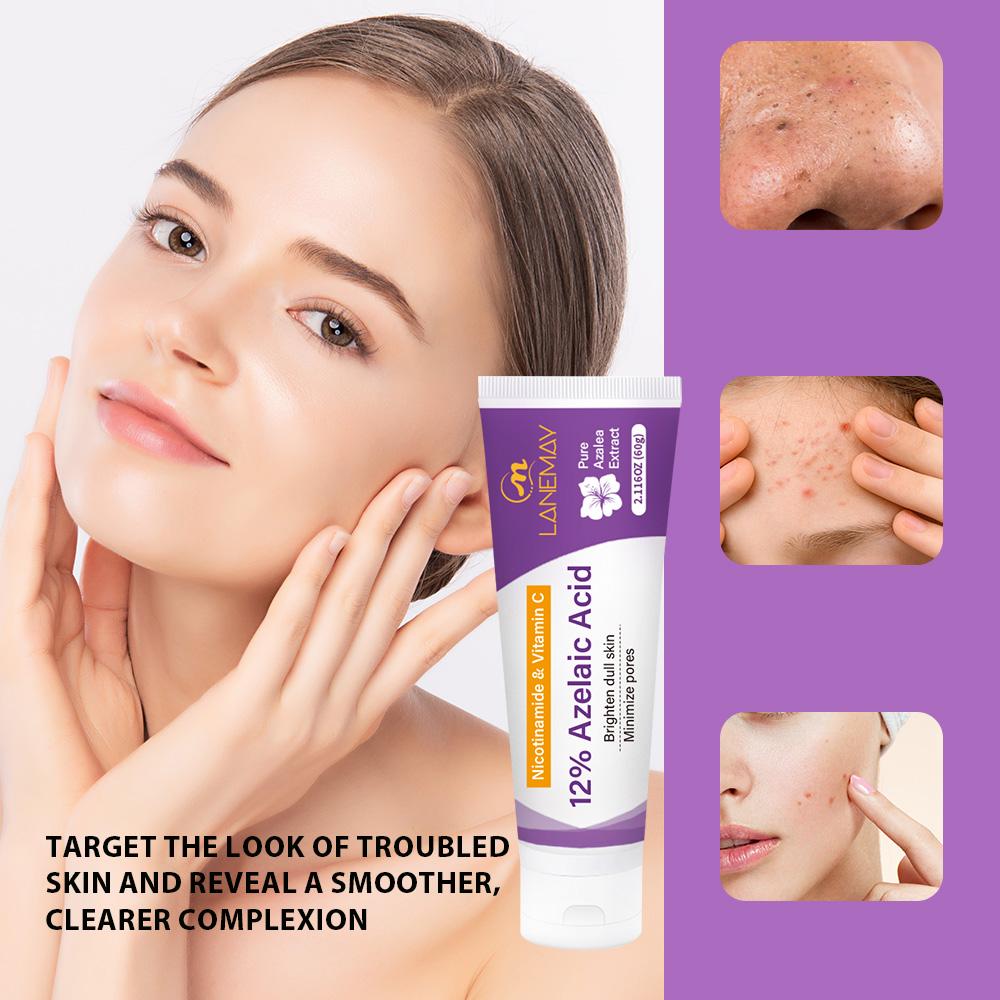 Azelaic Acid Cream-Brighten Dull Skin-Minimizze Pores-Suitable For Dry And All Skin Types, 60ml