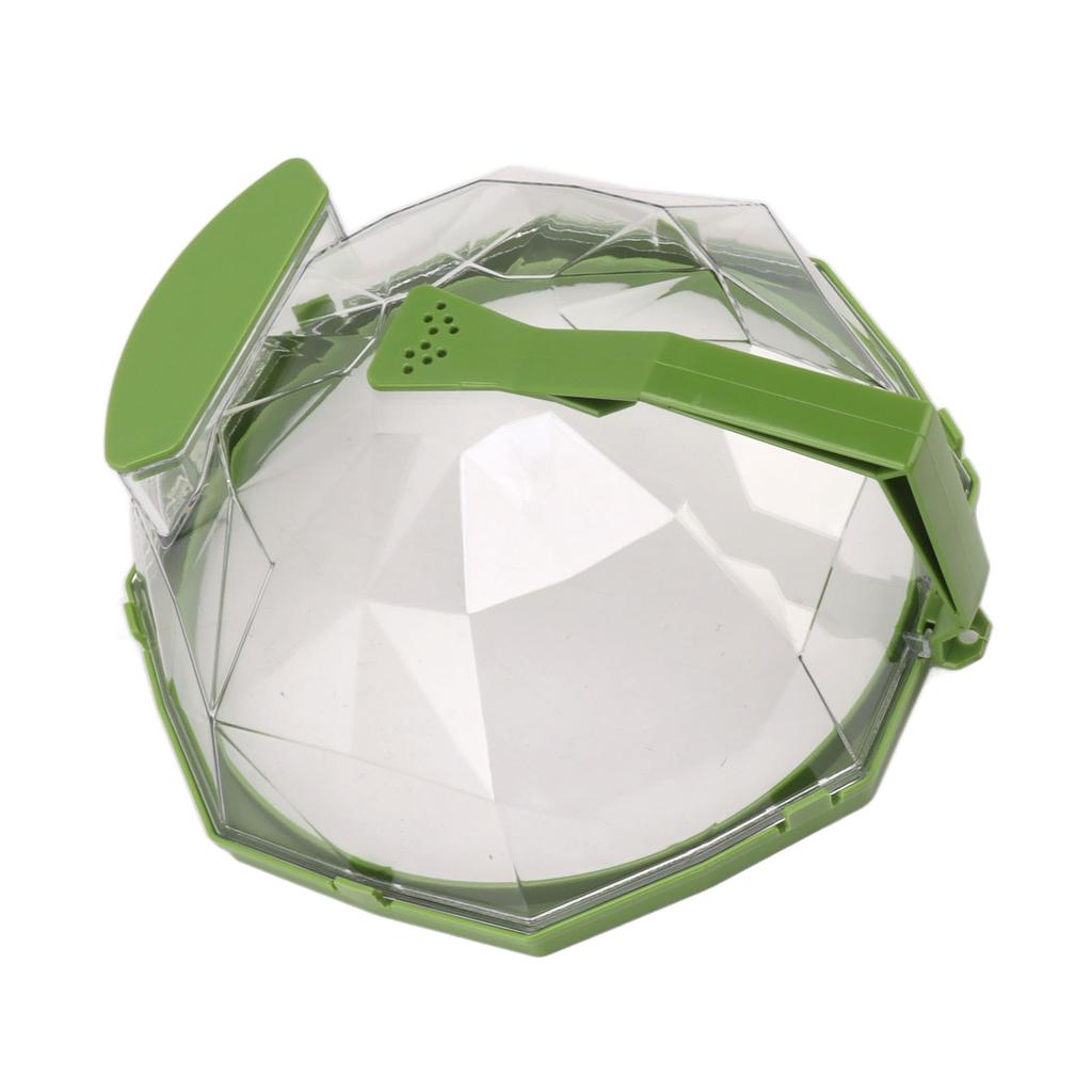 Microwave Splash Heating Cover PC Food Splatter Guard with Extension Handle for Kitchen Cooking