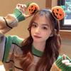Hair Hoop Plush Hairband Cartoon Skull  Headband Funny Halloween Pumpkin Headband  Men