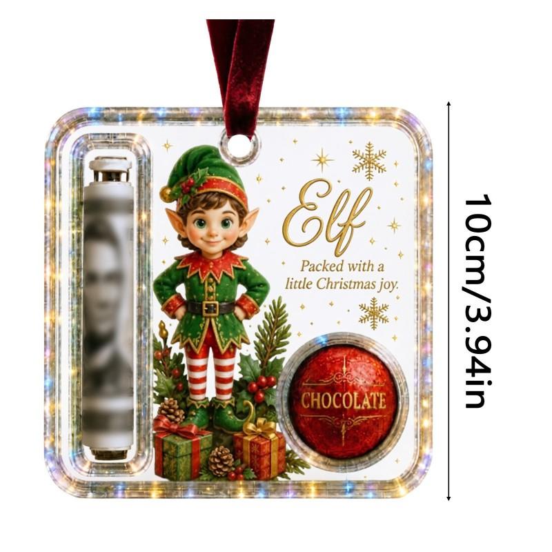 Acrylic Angel Christmas Ornament With Cash Pocket Tree Decoration Holiday Gift