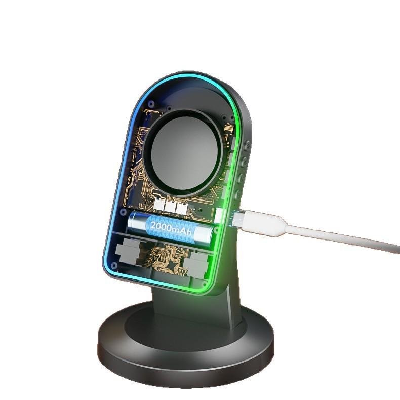 Multifunctional Inductive Bluetooth Speaker & Phone Holder with 7-Color LED Light