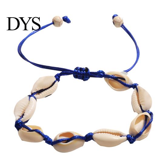 Natural Shell Jewelry for Vacation Handmade Seashell Bracelet, Boho Beaded Adjustable Flexible Rope Bracelets All Sizes Woven String Bracelet
